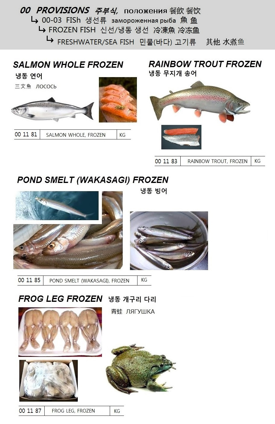 SALMON WHOLE, FROZEN