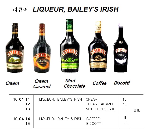 LIQUEUR, BAILEY'S IRISH CREAM, 1L