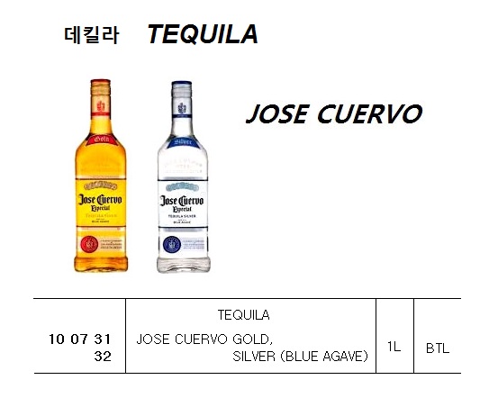 TEQUILA, JOSE CUERVO GOLD, 1L