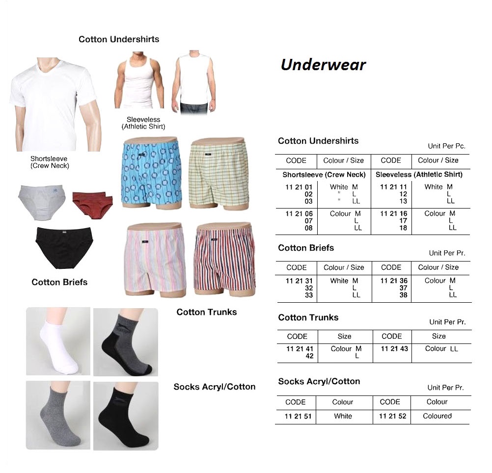 BRIEF COTTON WHITE SIZE-L