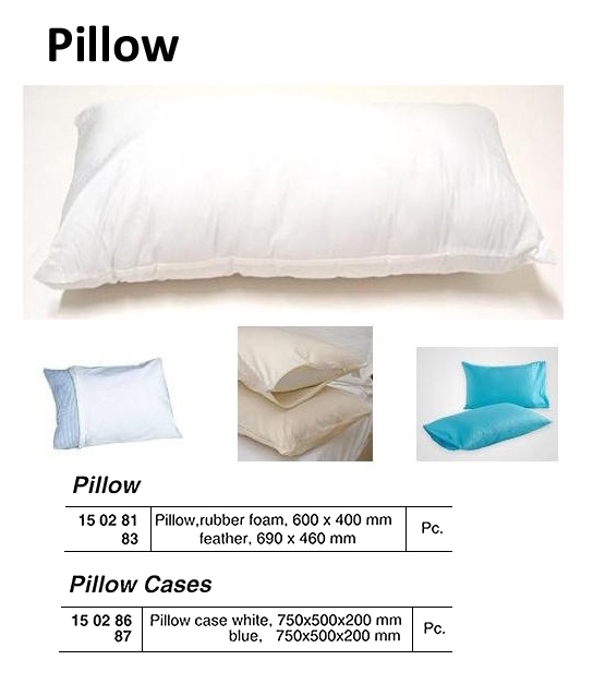 PILLOW, POLYURETHAN RUBBER 400 x 600 MM | 600 x 400 MM, Kapok, B grade ,ShinHung Korea (2019-2)