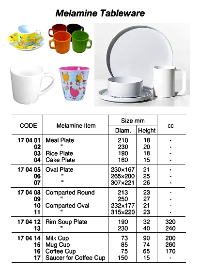 MELAMINE TABEL WARE, COMPARTED OVAL, 300 x 255 MM