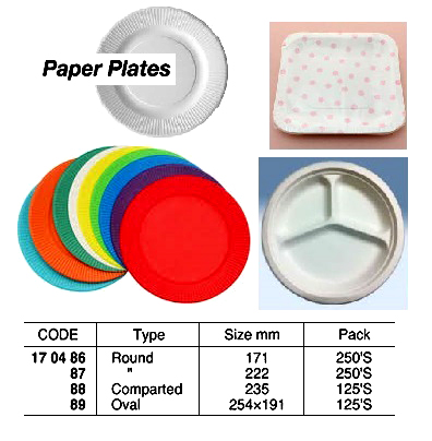 PAPER PLATE, ROUND 171 MM | (2012-12)