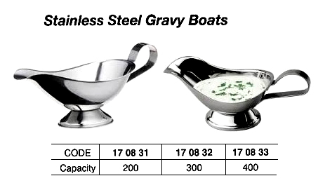 ST.STEEL GRAVY BOAT, 200 CC | (2012-12)