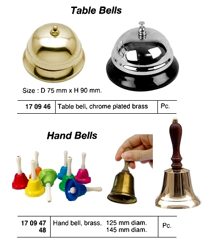 CHROME PLATED BRASS TABLE BELL | (2012-6)