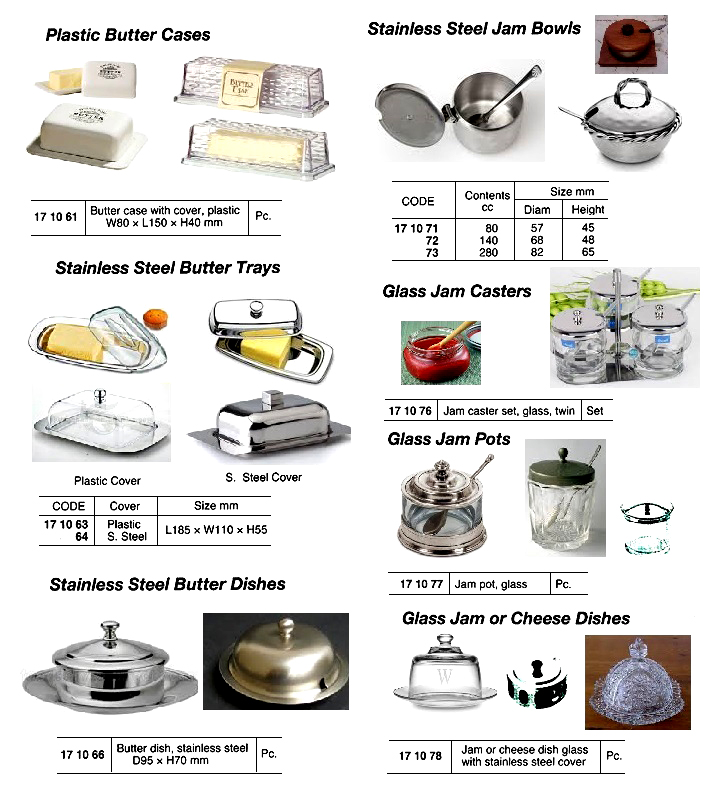 ST.STEEL BUTTER TRAY WITH COVER, 185 x 110 MM | (2017-9)