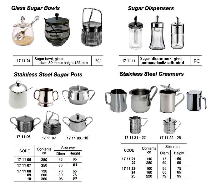 ST.STEEL SUGAR POT, 360 CC | (2016-6)