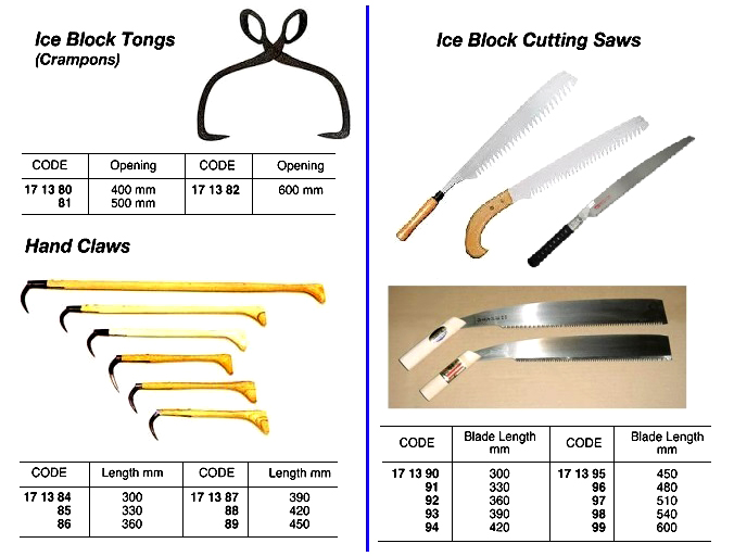 ICE BLOCK TONGS (CRAMPONS) 600 MM