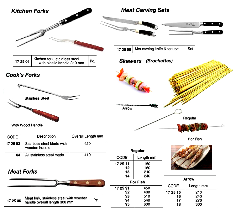 ST.STEEL COOK'S FORK 410 MM | (2015-9)