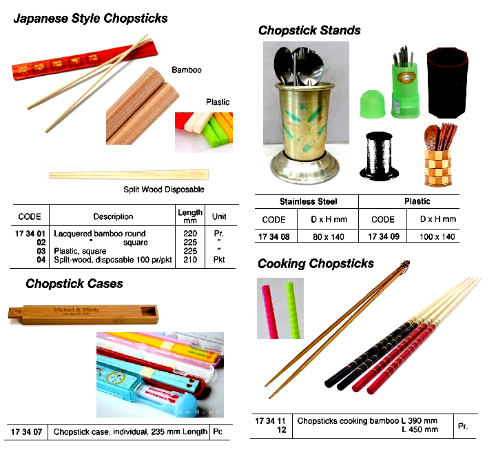 JAPANESS STYLE, DISPOSABLE WOOD SPLIT CHOPSTICKS, 100 PRS/PKT | China (2018-11)