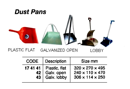 PLASTIC FLAT DUST PAN, 320 x 270 x 495 MM | Korea (2018-11)
