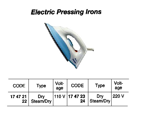 PRESS IRON, DRY 110 V | (2013-8)
