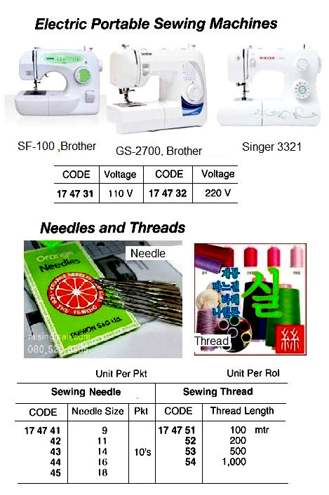 NEEDLE FOR SEWING MACHINE, NO.9 10'S | (2009-8)
