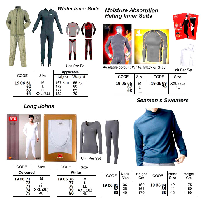 MOISTURE ABSORPTION HEATING INNER SUIT, LL