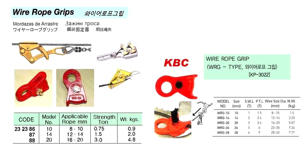 WIRE ROPE GRIP NO.10 FOR 8-10 MM D ROPE | KBC, China (2014-5)