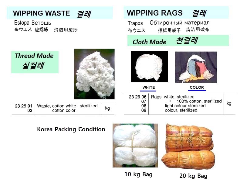 STERILIZED LIGHT COLOR RAG | (2017-8)