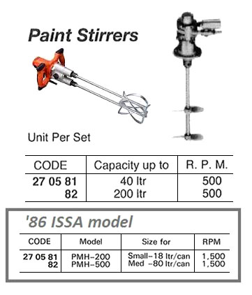 PNEUMATIC PAINT STIRRER, CAPACITY UP 40L | China (2019-2)