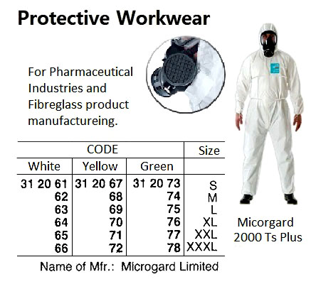 PROTECTIVE WORKWEAR, MICROGARD 2000 TS PLUS, WHITE, L