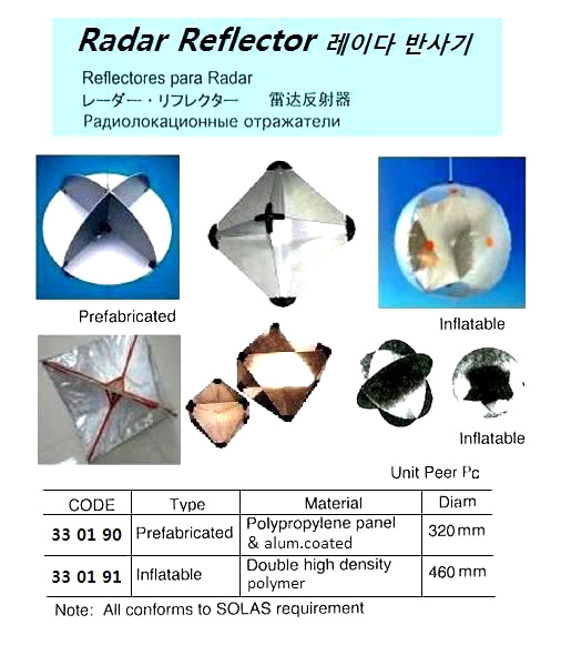 PREFABRICATE RADAR REFLECTOR | No Class Cert. Taiwan (2019-3)