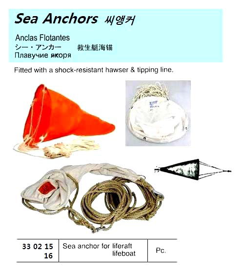 SEA ANCHOR FOR LIFERAFT