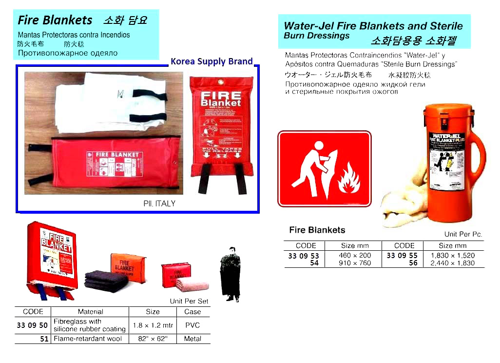 FIRE BLANKET, FIBERGLASS WITH SILICON RUBBER COATING, 1.8 x 1.2 MTR | UK made (2018-8)