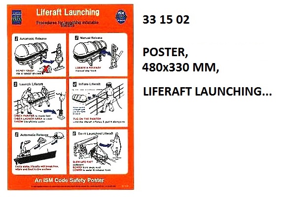 POSTER, 480x330 MM, LIFEBOAT LAUNCHING... | Korea (2019-5)