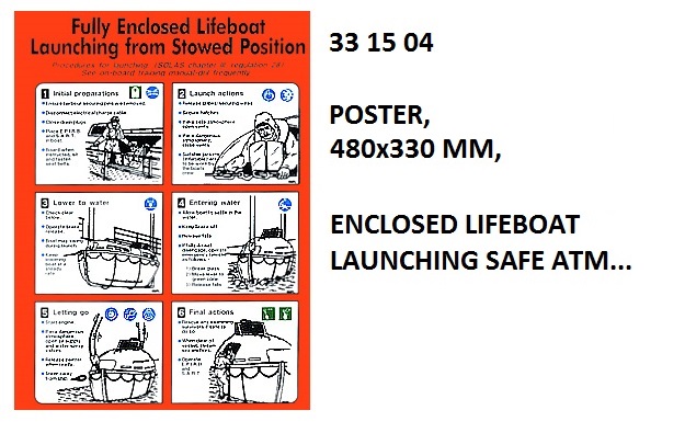 POSTER, 480x330 MM, INFLATABLE LIFERAFT... | Korea (2019-5)