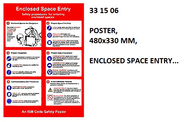 POSTER, 480x330 MM, ENCLOSED LIFEBOAT LAUNC DANGEROUS ATM... | Korea (2019-5)