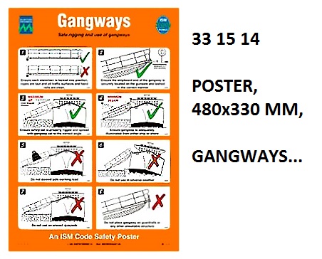 POSTER, 480x330 MM, ACCOMMODATION LADDERS... | Korea (2019-5)