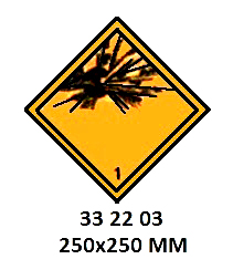 HAZARD DIAMOND, 250x250 MM, | Korea (2019-5)