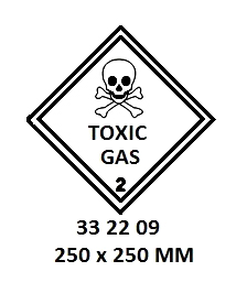 HAZARD DIAMOND, 250x250 MM, | Korea (2019-5)