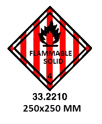 HAZARD DIAMOND, 250x250 MM, TOXIC | Korea (2019-5)