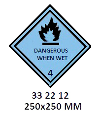 HAZARD DIAMOND, 250x250 MM, | Korea (2019-5)