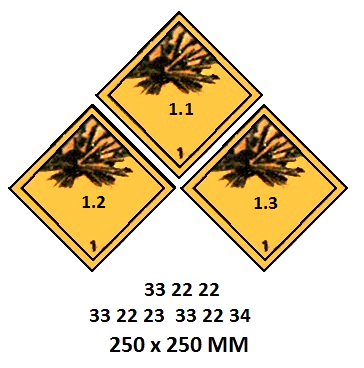 HAZARD DIAMOND, 250x250 MM, 11 | Korea (2019-5)