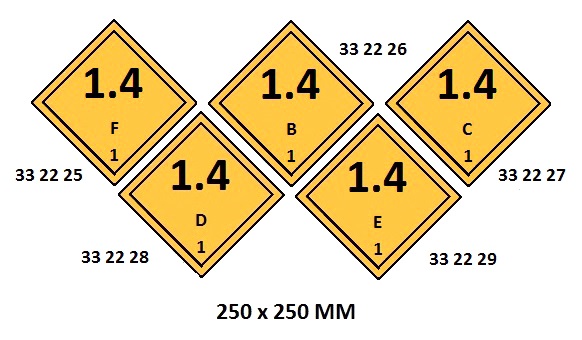HAZARD DIAMOND, 250x250 MM, 1.4 B | Korea (2019-5)