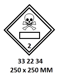 HAZARD DIAMOND, 250x250 MM, | Korea (2019-5)