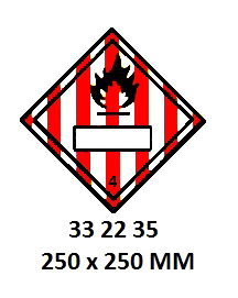 HAZARD DIAMOND, 250x250 MM, 2 | Korea (2019-5)