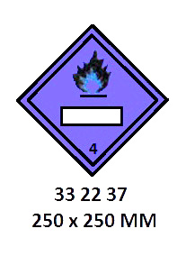 HAZARD DIAMOND, 250x250 MM, | Korea (2019-5)