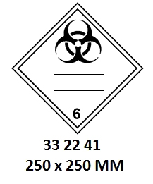HAZARD DIAMOND, 250x250 MM, 6 | Korea (2019-5)