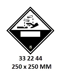 HAZARD DIAMOND, 250x250 MM, 8 | Korea (2019-5)