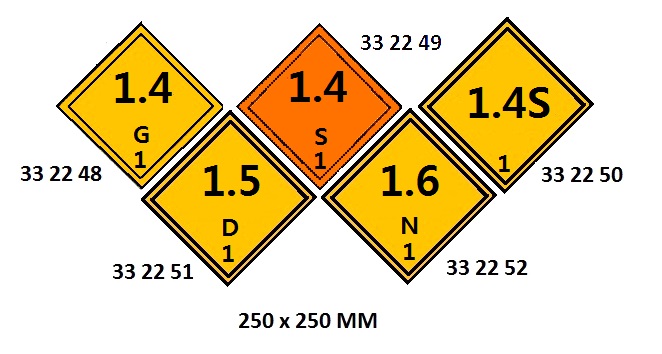 HAZARD DIAMOND, 250x250 MM, 8 | Korea (2019-5)