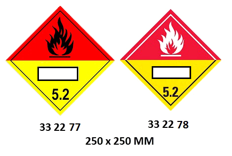 HAZARD DIAMOND, 250x250 MM, 5.2 | Korea (2019-5)