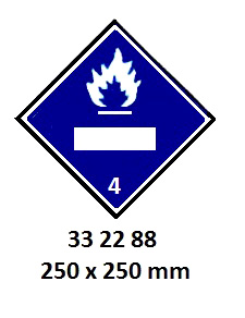 HAZARD DIAMOND, 100x100 MM, | Korea (2019-5)
