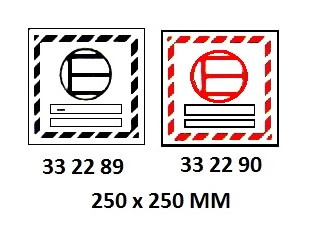 MARKING OF PACKAGES, 250x250 MM, | Korea (2019-5)