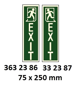 PHOTOLUMINESCENT LOW LOCATION LIGHTING SIGN, 50x100 MM, STAIRS UP... | Korea (2019-5)