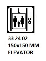 SIGN FOR PASSENGER VESSELS AND TERMINAL BUILDING, 150x150 MM, DISABLED ACCESS.. | Korea (2019-5)