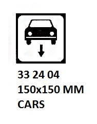 SIGN FOR PASSENGER VESSELS AND TERMINAL BUILDING, 150x150 MM, FOOT PASSENGER | Korea (2019-5)