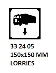 SIGN FOR PASSENGER VESSELS AND TERMINAL BUILDING, 150x150 MM, CARS | Korea (2019-5)
