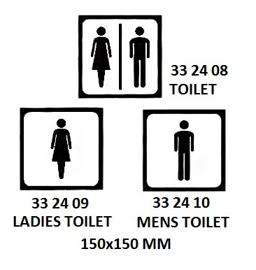SIGN FOR PASSENGER VESSELS AND TERMINAL BUILDING, 150x150 MM, LADIES TOILET | Korea (2019-5)