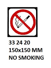 ISPS CODE SIGN & SECURITY SIGN, 150x150 MM, NO WEAPONS | Korea (2019-5)